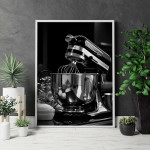 Classic elegant kitchen machine - Retro poster