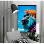 Colorful Gorilla - Färgstark djurposter