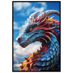 Colorful Dragon - Färgstark poster