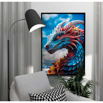 Colorful Dragon - Färgstark poster