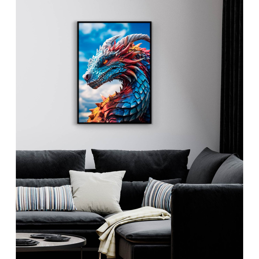 Colorful Dragon - Färgstark poster
