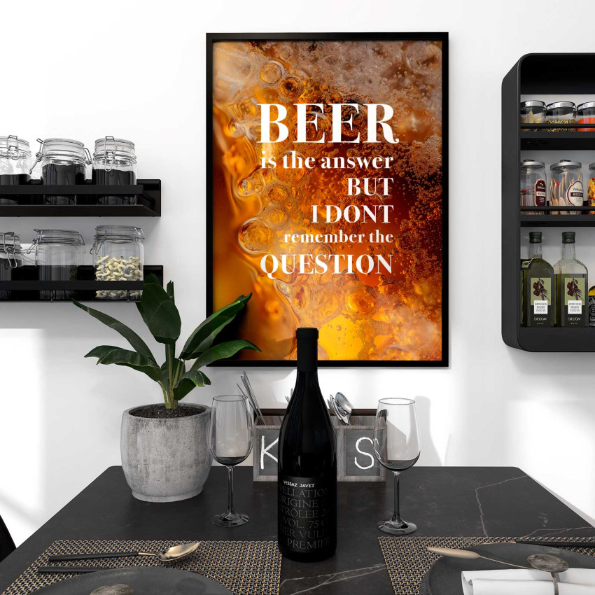 Funny beer poster