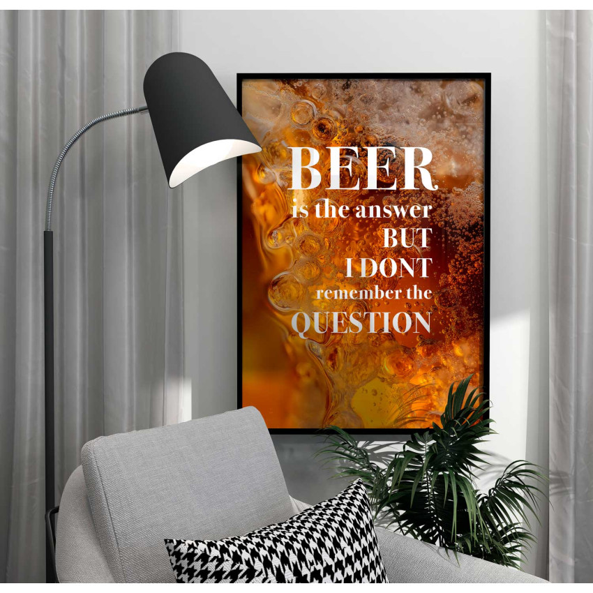 Funny beer poster