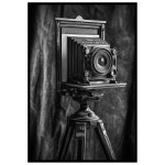 Gammal kamera - Simpel svartvit poster
