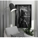 Gammal kamera - Simpel svartvit poster