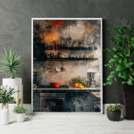 Ett abstrakt kök - Köksposter