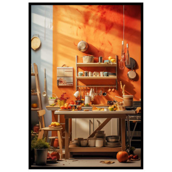 Artsy Kitchen - Orange kökstavla