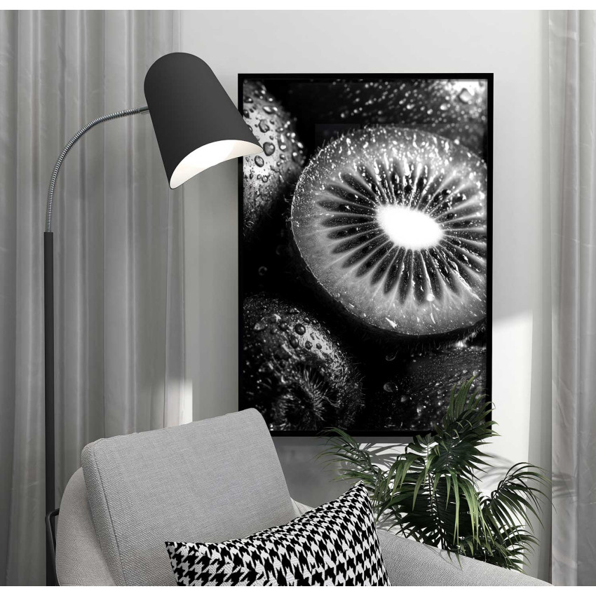 Elegant Kiwi - Black and white poster