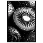 Elegant Kiwi - Black and white poster