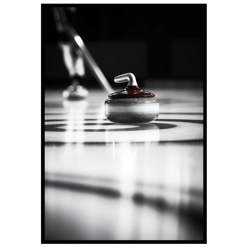Curling Stone - Snygg & Simpel Sport Poster