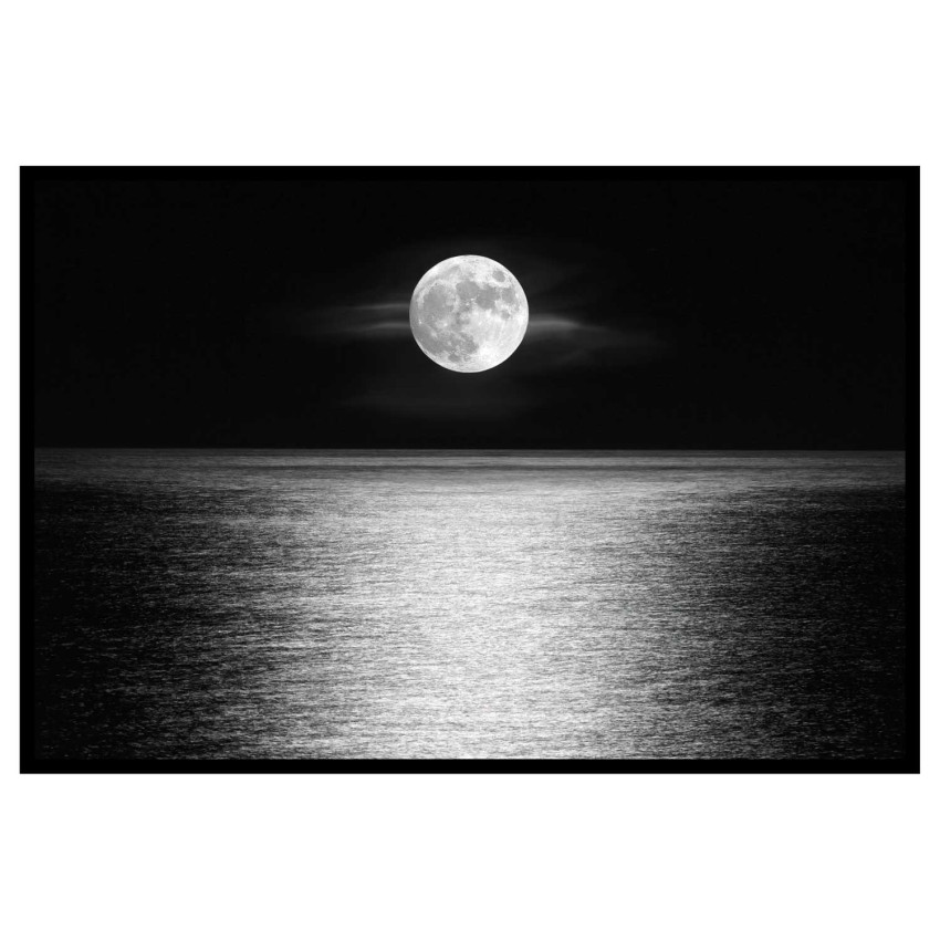 Måne och hav  - Mörk poster