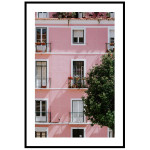Pink European apartments - Simple poster