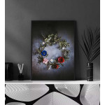 Blomkrans - Elegant & mörkt blommotiv