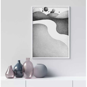 Watercolor hills #1 - Graphic arts poster