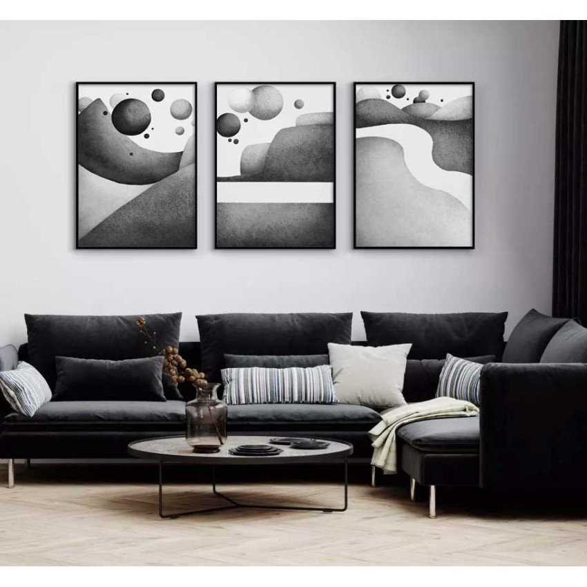 Watercolor hills #2 - Grafisk trendig poster