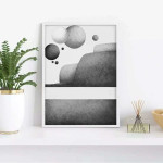 Watercolor hills #2 - Grafisk trendig poster