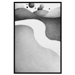 Watercolor hills #1 - Graphic arts poster