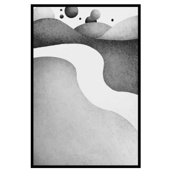 Watercolor hills #1 - Graphic arts poster