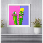 Cactus trendsetter #3 - Square poster