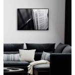 Music notes - Black and white poster