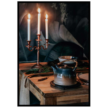 Levande ljus - Mysig poster