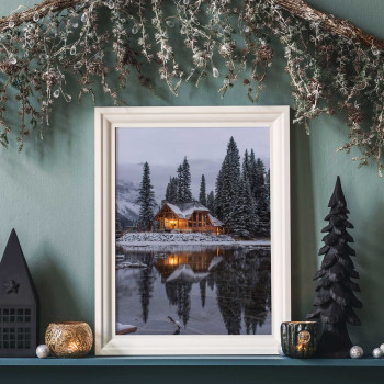Snow cottage - Cozy winter poster