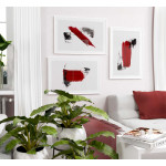 Red Stripes #3 - Grafisk tavla