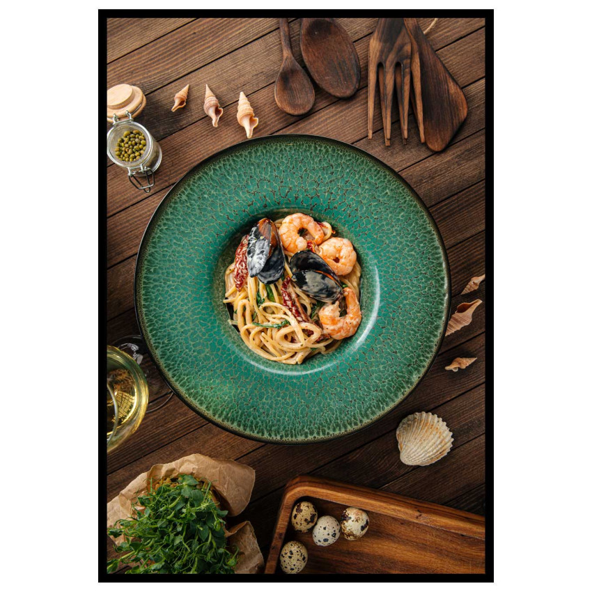 Elegant serverad skaldjursr&auml;tt - K&ouml;kstavla
