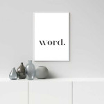 Word - Simple text poster