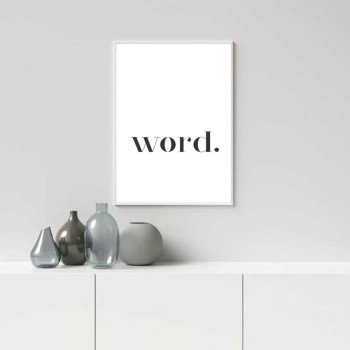 Word - Enkel text poster