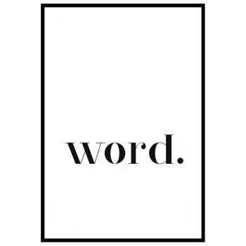 Word - Enkel text poster