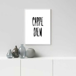 Carpe diem skr&auml;ck text poster