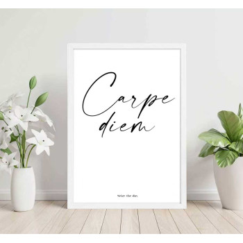 Carpe diem trendig text poster