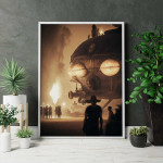 Steamy Airship - Steampunk poster