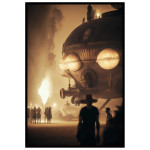 Steamy Airship - Steampunk poster