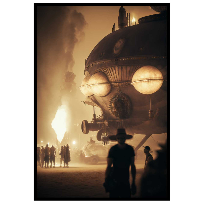 Steamy Airship - Steampunk poster