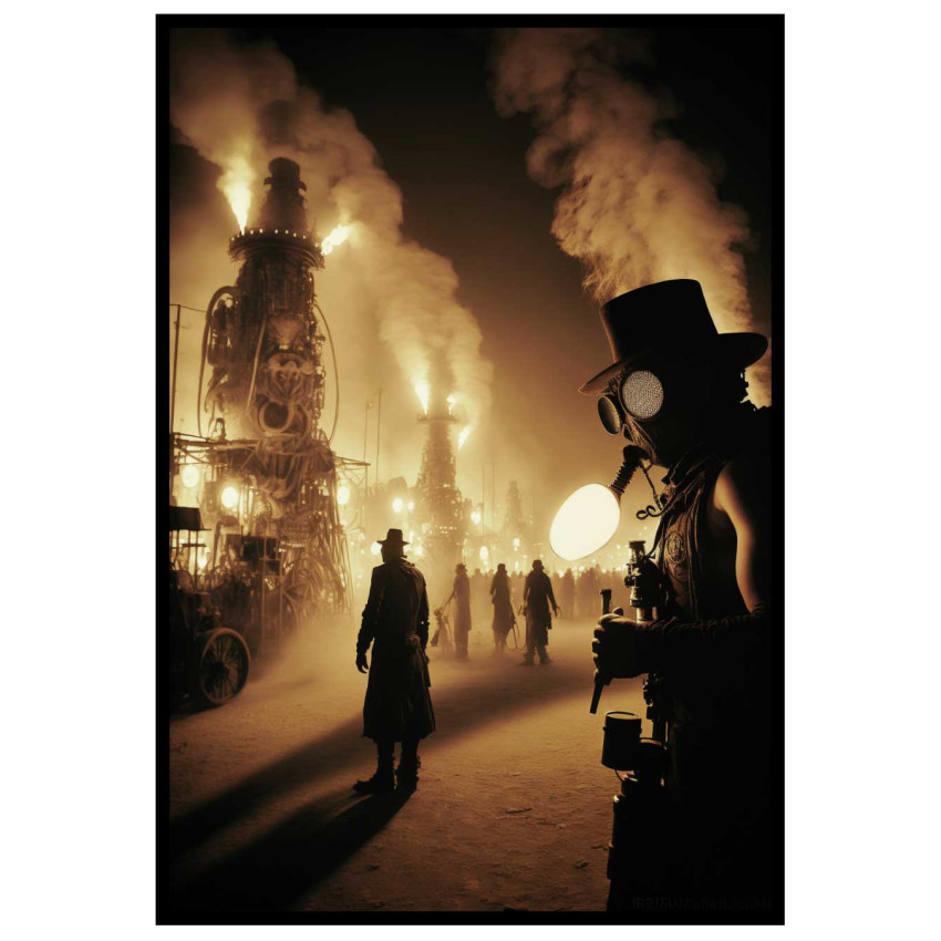 Steamy Town - Steampunk poster