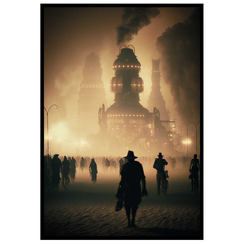Steamy Town Generator - Steampunk poster