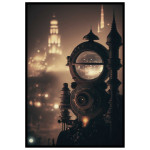 Steaming Watch Tower - Steampunk poster