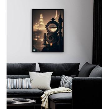 Steaming Watch Tower - Steampunk poster