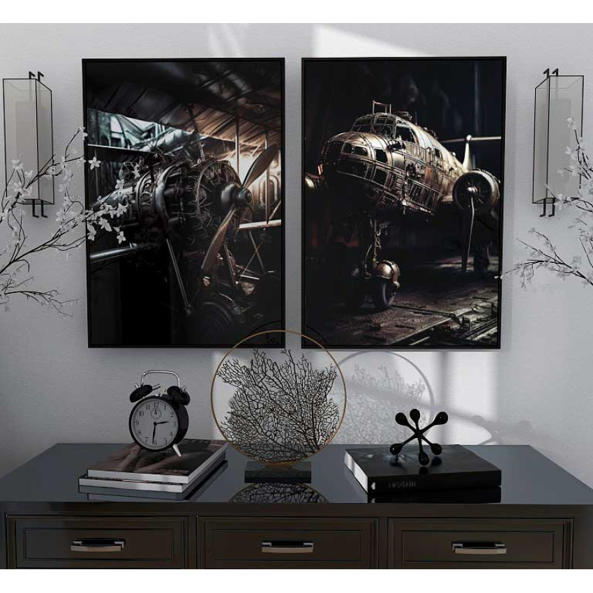 Steampunk Airplane - Cool poster