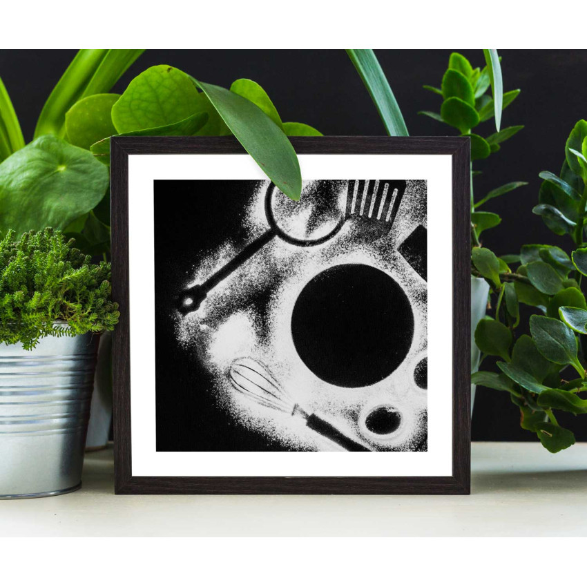 Kitchen poster - Trendy black and white