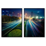 Abstrakt stadsljus - Perfect pair posters