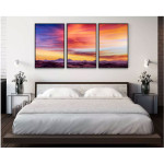 Moln i härliga färger - Naturmotiv perfect trio