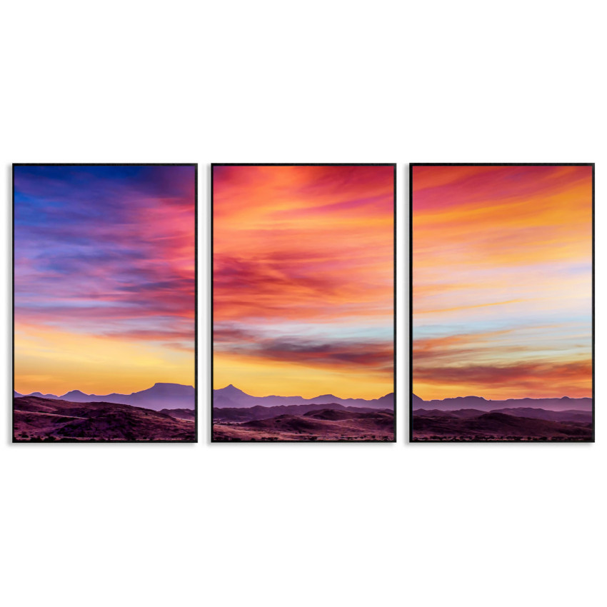 Moln i härliga färger - Naturmotiv perfect trio