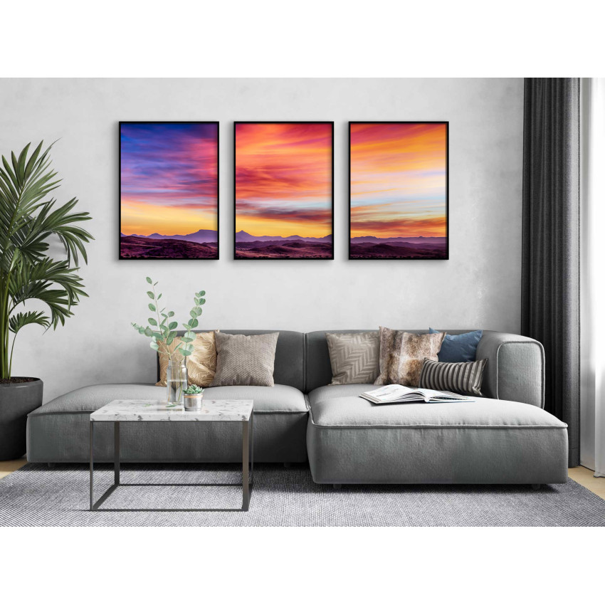 Moln i härliga färger - Naturmotiv perfect trio