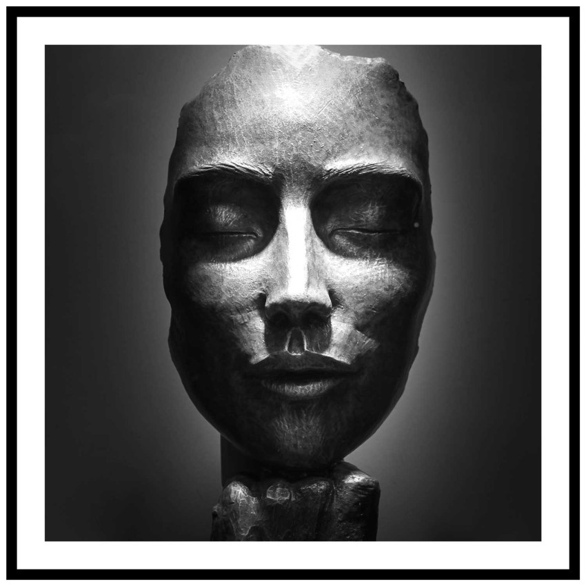 Ansikte staty - Kvadratisk poster