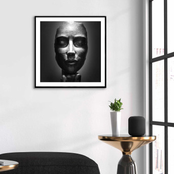 Ansikte staty - Kvadratisk poster