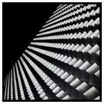 Affisch i gråskala - Abstrakt arkitektur