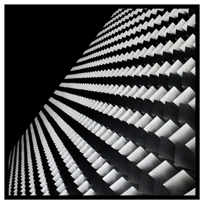 Affisch i gråskala - Abstrakt arkitektur